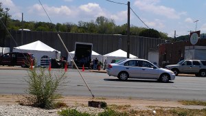 Restaurant Impossible in the parking lot of Poco's on the Boulevard in Kansas City, MO Restaurant Impossible in the parking lot of Poco's in Kansas City